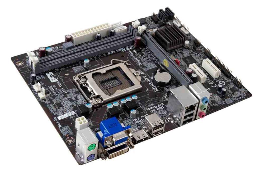 H81H3M4V10A ECS LGA1150 Intel H81 DDR3 SATA3&usb3.0 A&GBe Mircoatx Motherboard (Refurbished)