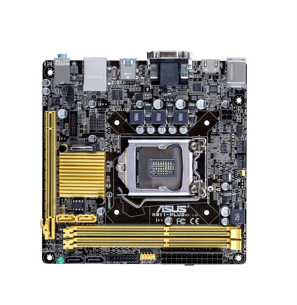H81I-PLUS/CSM-DDO ASUS H81I-Plus Socket LGA 1150 Intel H81 Chipset 4th Generation Core i7 / i5 / i3 / Pentium / Celeron Processors Support DDR3 2x U-DIMM 2x SATA 6.0Gb/s Mini-ITX Motherboard (Refurbished)