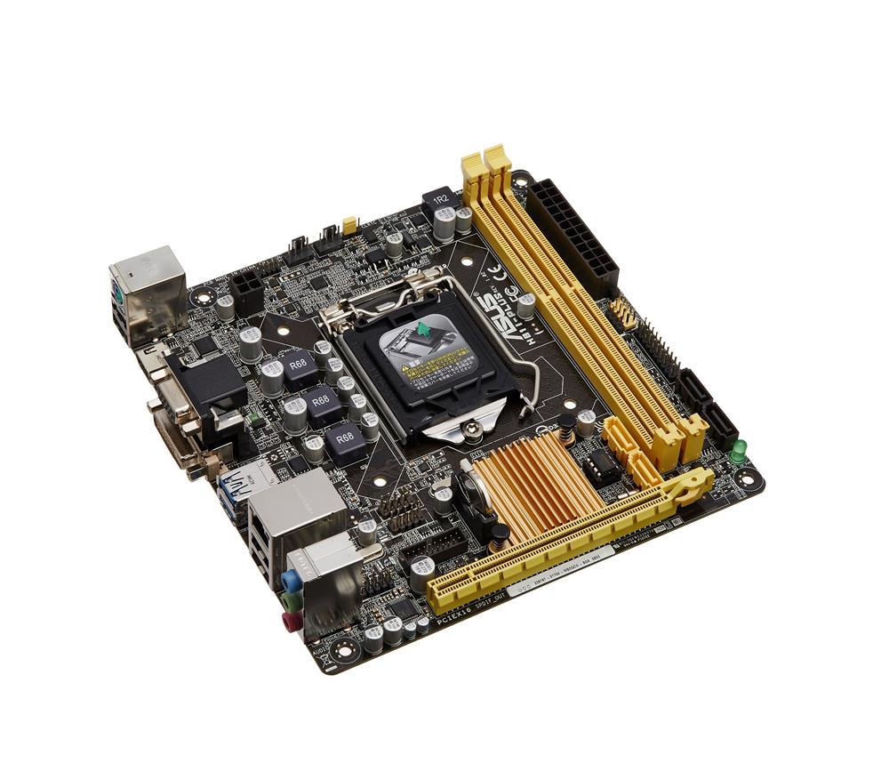 H81IPLUSCSM ASUS H81I-PLUS/CSM Socket LGA 1150 Intel H81 Chipset 4th Generation Core i7 / i5 / i3 / Pentium / Celeron Processors Support DDR3 2x DIMM 2x SATA 6.0Gb/s Mini ITX Motherboard (Refurbished)