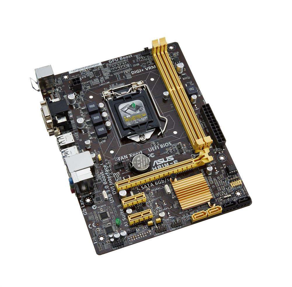 H81M-E-A1 ASUS H81M-E Socket LGA 1150 Intel H81 Chipset 4th Generation Core i7 / i5 / i3 / Pentium / Celeron Processors Support DDR3 2x DIMM 2x SATA 6.0Gb/s uATX Motherboard (Refurbished)