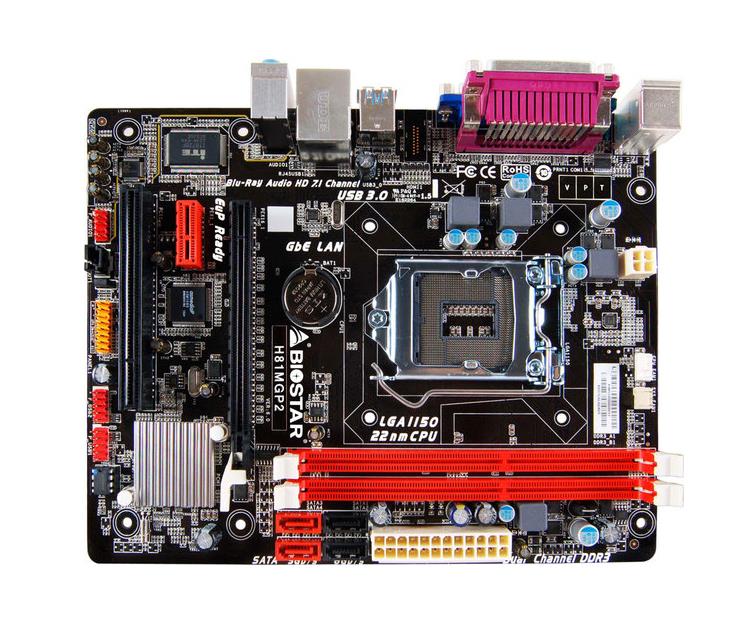 H81MGP2 Biostar Socket LGA1150 Intel H81 Chipset micro-ATX Motherboard (Refurbished)