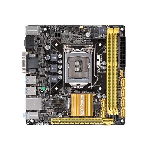 H87I-PLUS ASUS Socket LGA 1150 Intel H87 Chipset 4th Generation Core i7 / i5 / i3 / Pentium / Celeron Processors Support DDR3 2x DIMM 6x SATA 6.0Gb/s Mini-ITX Motherboard (Refurbished)