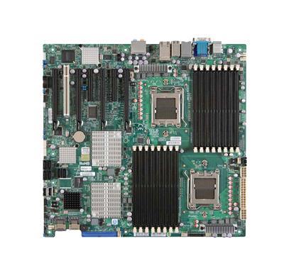 H8DA6+-O SuperMicro H8DA6+ Socket F AMD SR5690 + SP5100 Chipset AMD Opteron 2000 Series Processors Support DDR2 16x DIMM 6x SATA2 3.0Gb/s Enhanced Extended ATX Server Motherboard (Refurbished)