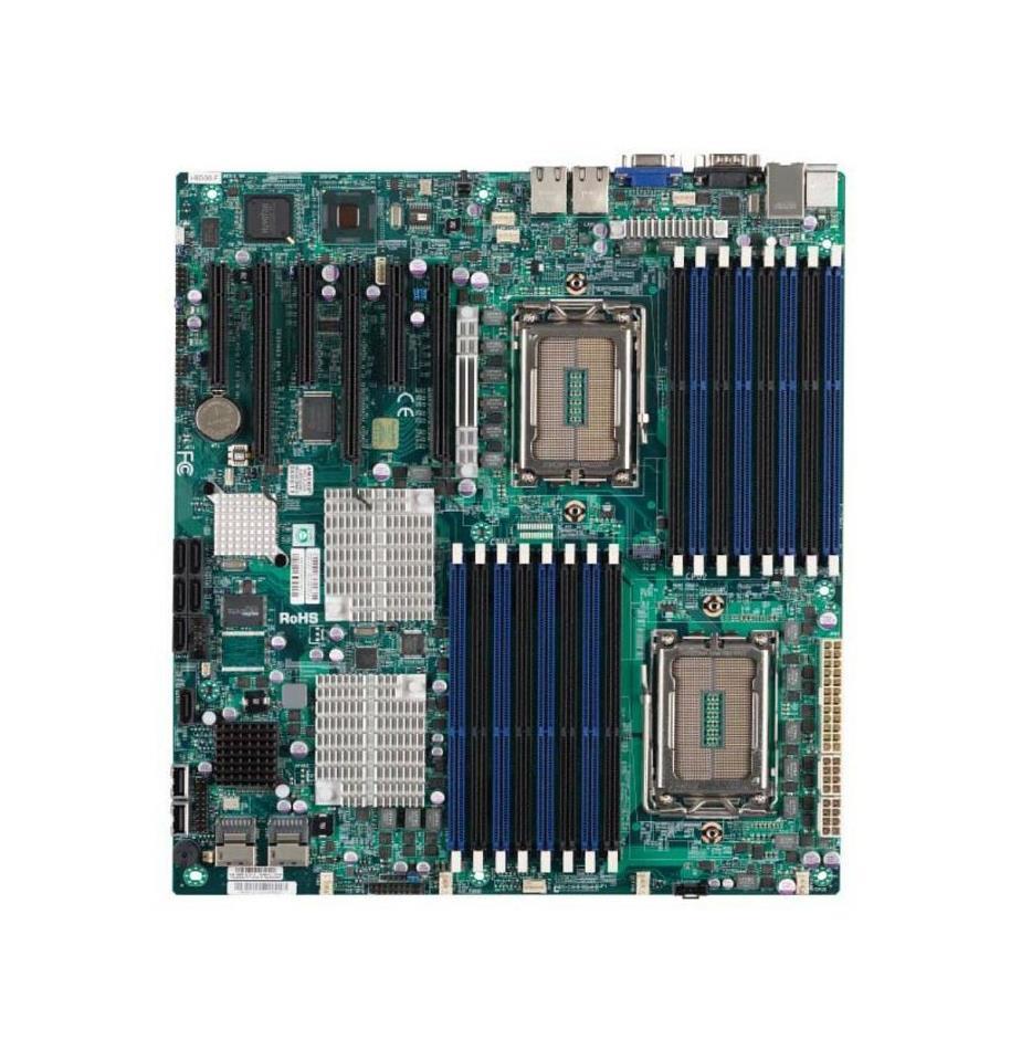 H8DGIB SuperMicro Socket G34 AMD SR5690 + SP5100 Chipset AMD Opteron series Processors Support DDR3 16x DIMM 6x SATA 3.0Gb/s Extended-ATX Sever Motherboard (Refurbished)