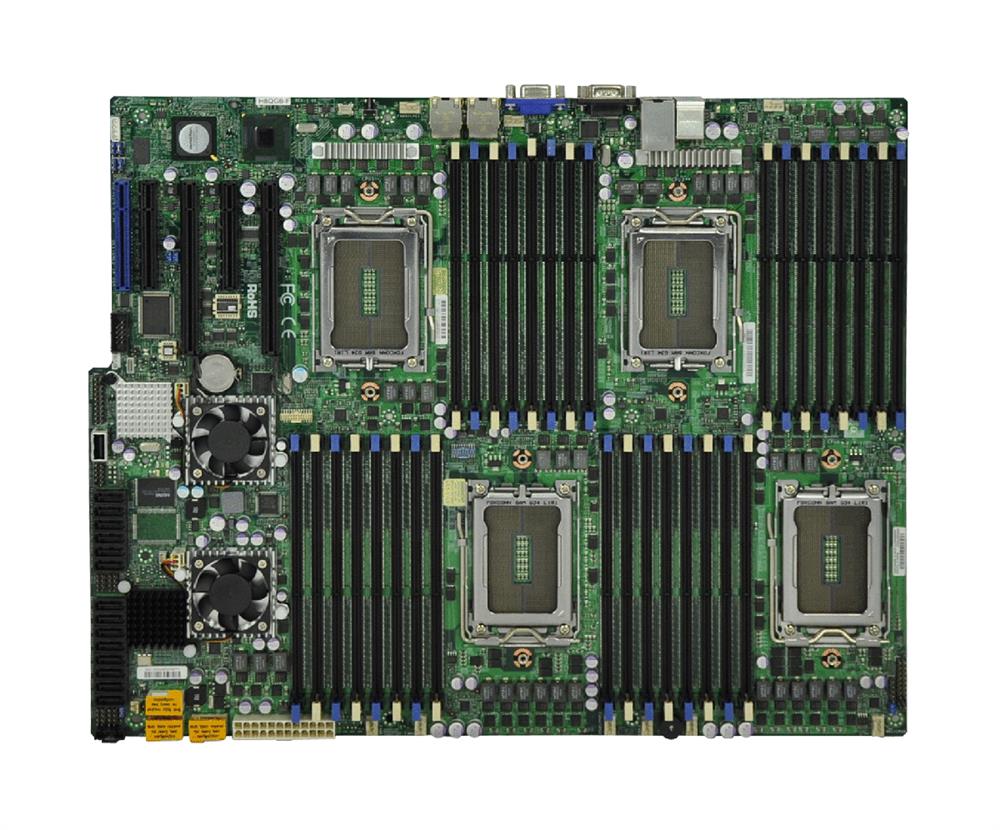 H8QG6+-F-O SuperMicro Socket G34 AMD SR5690 + SP5100 Chipset AMD Opteron 6000 Series Processors Support DDR3 32x DIMM 6x SATA2 3.0Gb/s SWTX Server Motherboard (Refurbished)
