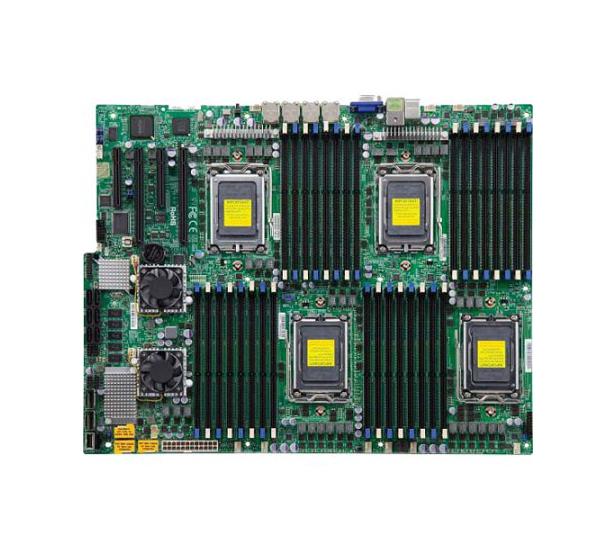 H8QGi+-LN4F SuperMicro Socket G34 AMD SR5690 + SP5100 Chipset AMD Opteron 6000 Series Processors Support DDR3 32x DIMM 6x SATA2 3.0Gb/s SWTX Motherboard (Refurbished)