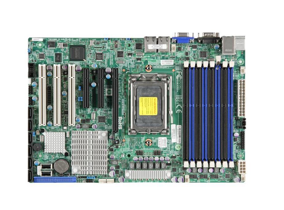 H8SGL-O SuperMicro Socket G34 AMD SR5650 + SP5100 Chipset AMD Opteron 6100/6200 Series Processors Support DDR3 8x DIMM 6x SATA2 3.0Gb/s ATX Server Motherboard (Refurbished)