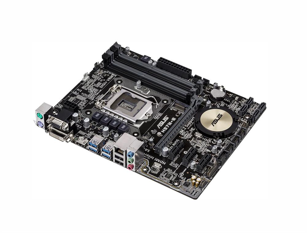 H97M-E ASUS Socket LGA 1150 Intel H97 Chipset 5th/ New 4th/4th Generation Core i7 / i5 / i3 / Pentium / Celeron Processors Support DDR3 4x DIMM 6x SATA 6.0Gb/s Micro-ATX Motherboard (Refurbished)
