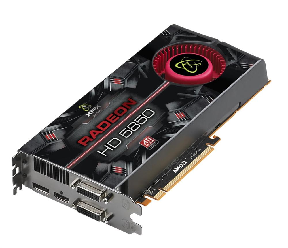 HD-585A-ZNFV XFX Radeon HD 5850 1GB 256-Bit GDDR5 PCI Express 2.0 x16 HDCP Ready/ CrossFire Supported Video Graphics Card