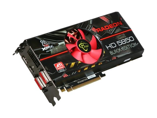 HD-585X-ZABC XFX Radeon HD 5850 Black Edition 1GB DDR5 256-Bit HDMI/ DisplayPort/ 2x DVI PCI Express 2.1 x16 Video Graphics Card
