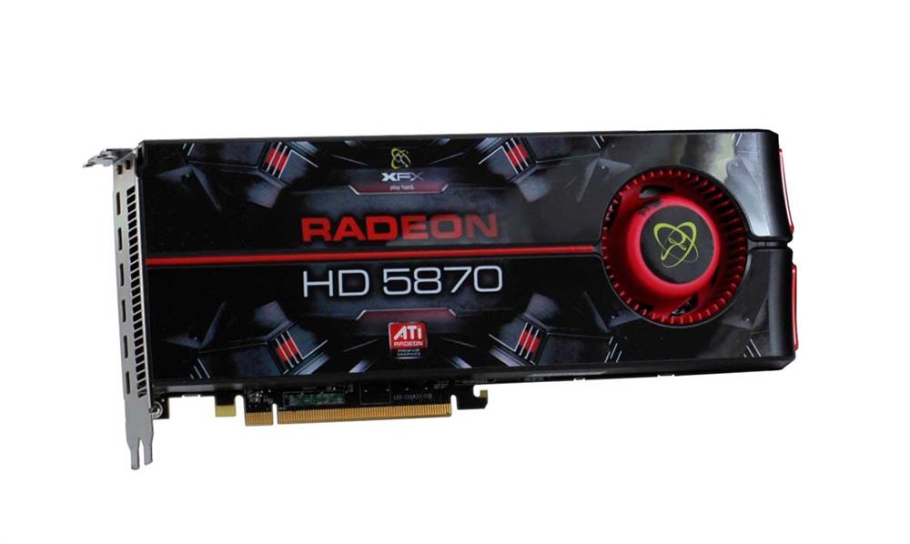 HD-587A-CNF9 XFX Radeon HD 5870 2GB 256-Bit GDDR5 PCI Express 2.1 x16 HDCP Ready/ CrossFireX Support Eyefinity 6 Edition Video Graphics Card