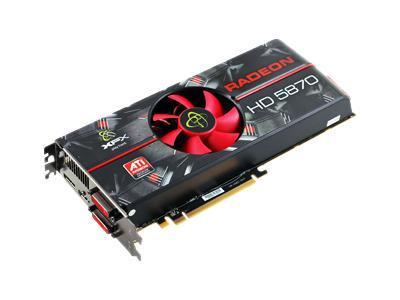 HD-587X-ZNFA XFX Radeon HD 5870 1GB 256-Bit DDR5 PCI Express 2.1 x16 Dual DVI. HDMI/ DisplayPort/ HDCP Ready/ CrossFireX Support Video Graphics Card