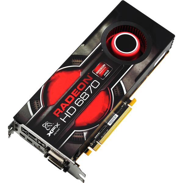 HD-687A-ZNFC XFX Radeon HD 6870 1GB DDR5 256-Bit PCI Express 2.1 x16 Dual Mini DisplayPort/ 2x DVI/ HDMI/ HDCP Ready CrossFireX Supported Video Graphics Card