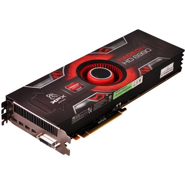 HD-699A-ENF9 XFX Radeon HD 6990 4GB 256-Bit GDDR5 PCI Express 2.1 x16 DVI/ 4 x Mini DisplayPort/ HDCP Ready Video Graphics Card