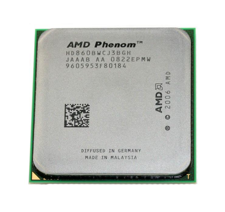 HD860BWCJ3BGH AMD Phenom X3 8600B 3-Core 2.30GHz 3.60GT/s 2MB L3 Cache Socket AM2 Desktop Processor