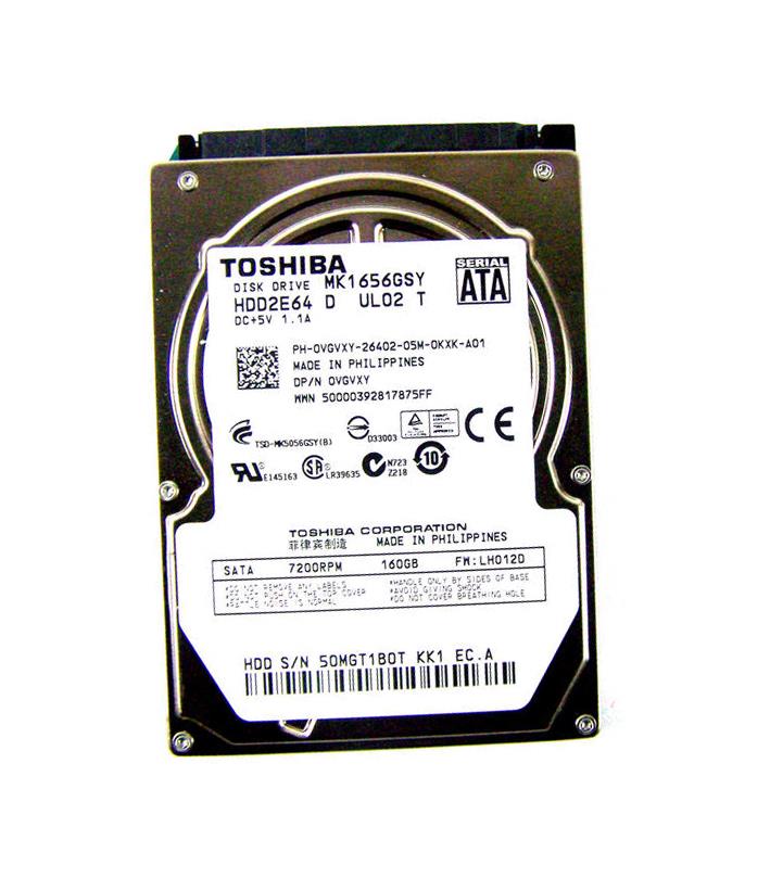 HDD2E64-D Toshiba 160GB 7200RPM SATA 3Gbps 16MB Cache 2.5-inch Internal Hard Drive