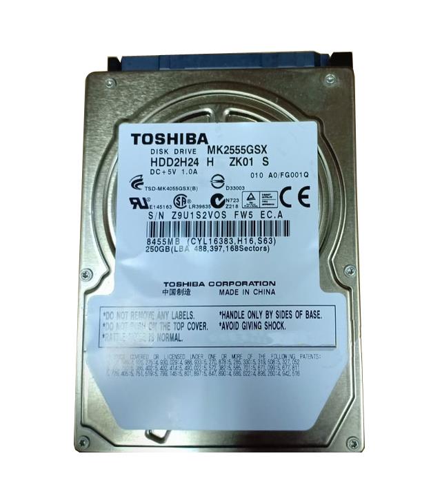 HDD2H24H Toshiba 250GB 5400RPM SATA 3Gbps 8MB Cache 2.5-inch Internal Hard Drive