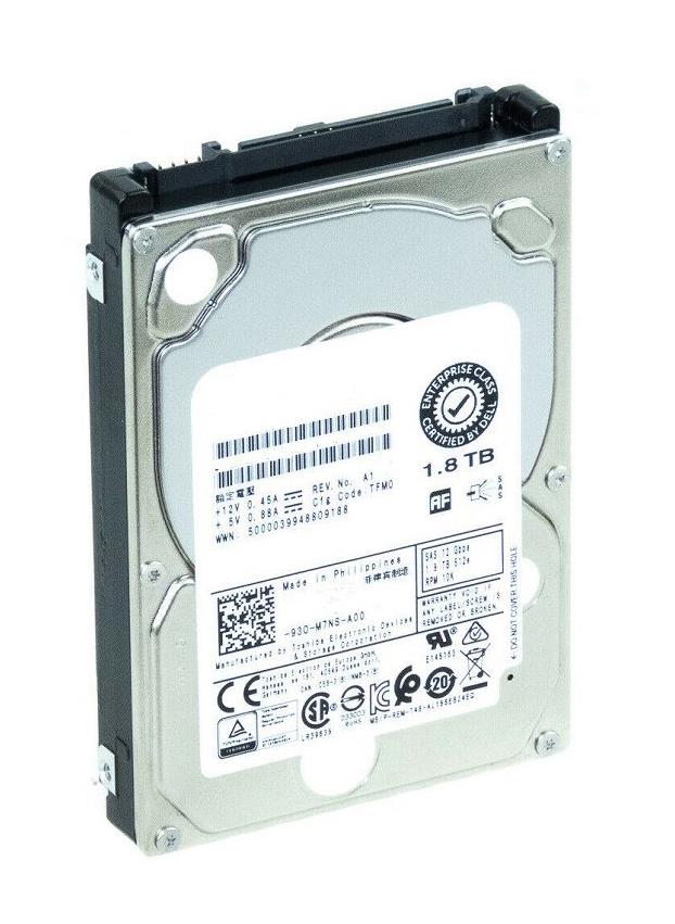 HDEBJ10DAA51 Toshiba Enterprise Performance 1.8TB 10000RPM SAS 12Gbps 128MB Cache 2.5-inch Internal Hard Drive