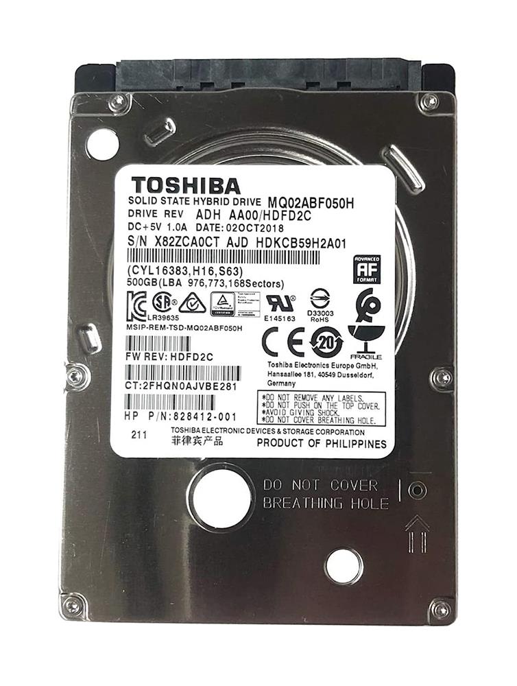 HDKCB59H2A01 Toshiba Mobile Thin SSHD 500GB 5400RPM SATA 6Gbps 64MB Cache (512e) 8GB MLC SSD 2.5-inch Internal Hybrid Hard Drive