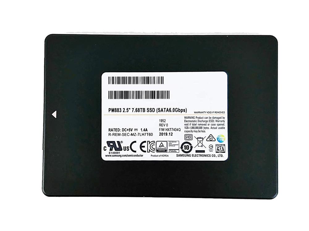 HDSS2T1MZ7LH7T6HMLA0 Supermicro PM883 7.68TB SATA 6Gbps 2.5-inch Internal Solid State Drive (SSD)
