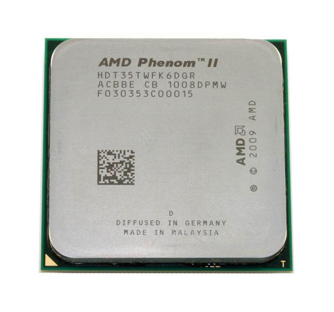 HDT35TWFK6DGR AMD Phenom II X6 1035T 6-Core 2.60GHz 6MB L3 Cache Socket AM3 PGA-938 Processor