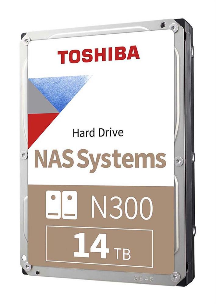 HDWG51EXZSTA Toshiba N300 NAS 14TB 7200RPM SATA 6Gbps 512MB Cache 3.5-inch Internal Hard Drive