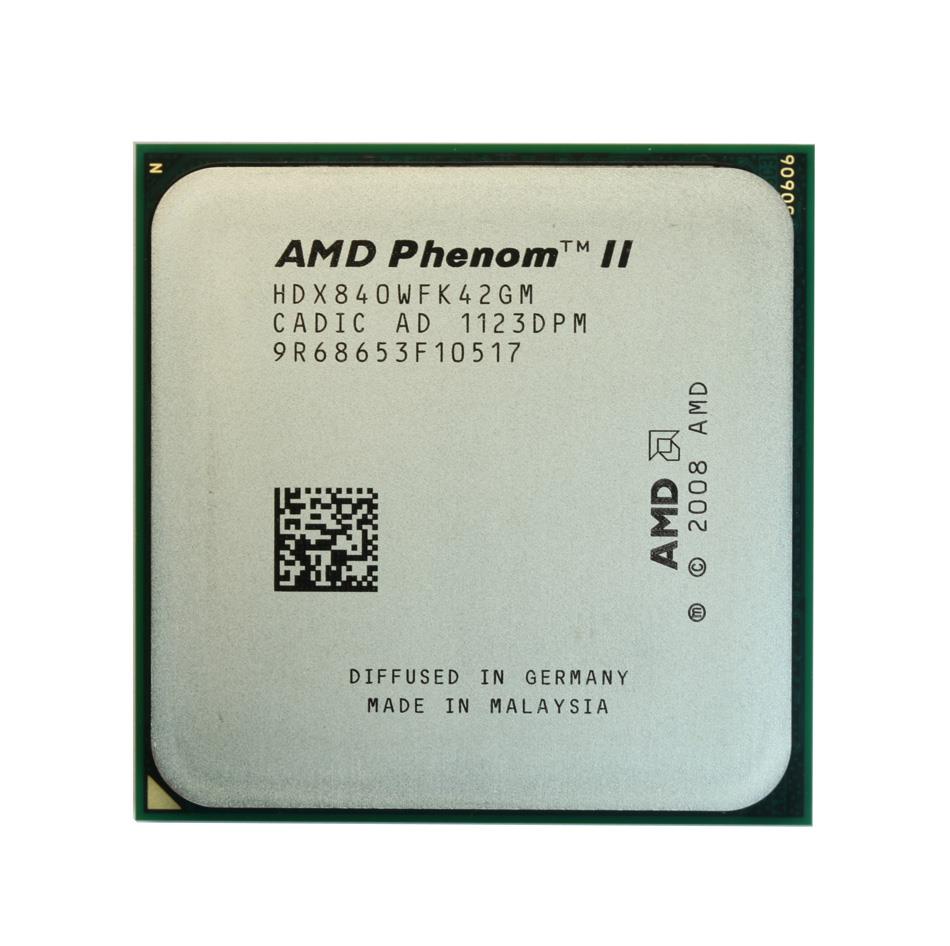 HDX840WFK42GM AMD Phenom II X4 840 Quad-Core 3.20GHz 4.00GT/s 2MB L3 Cache Socket AM2+ Processor Upgrade