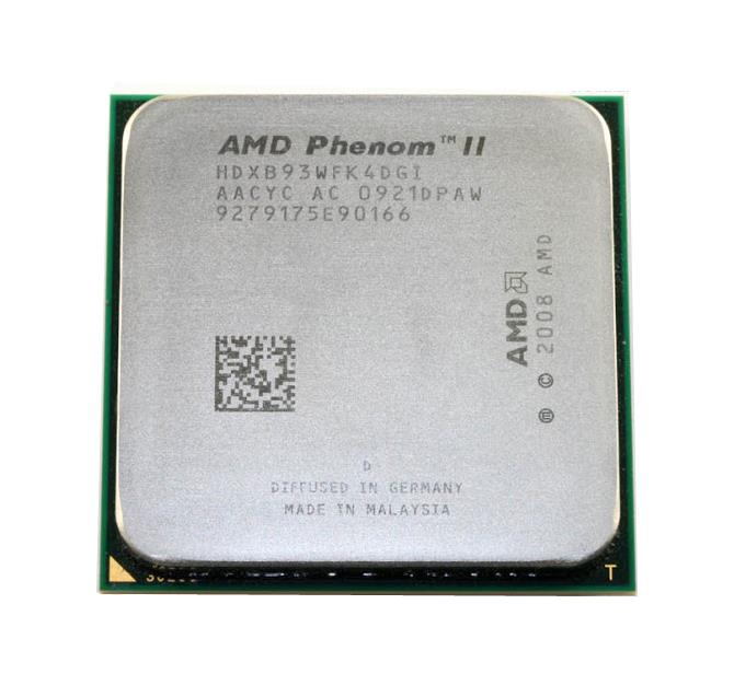 HDXB93WFK4DGI AMD Phenom II X4 B93 Quad-Core 2.80GHz 4.00GT/s 6MB L3 Cache Socket AM2+ Processor