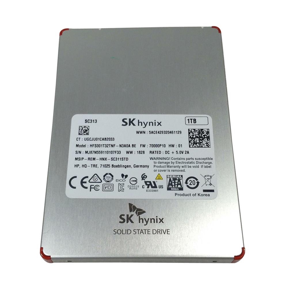 The SK hynix 1TB SSD (Model: HFS001T32TNF-N2A0A BB, DP/N: 048FH9
