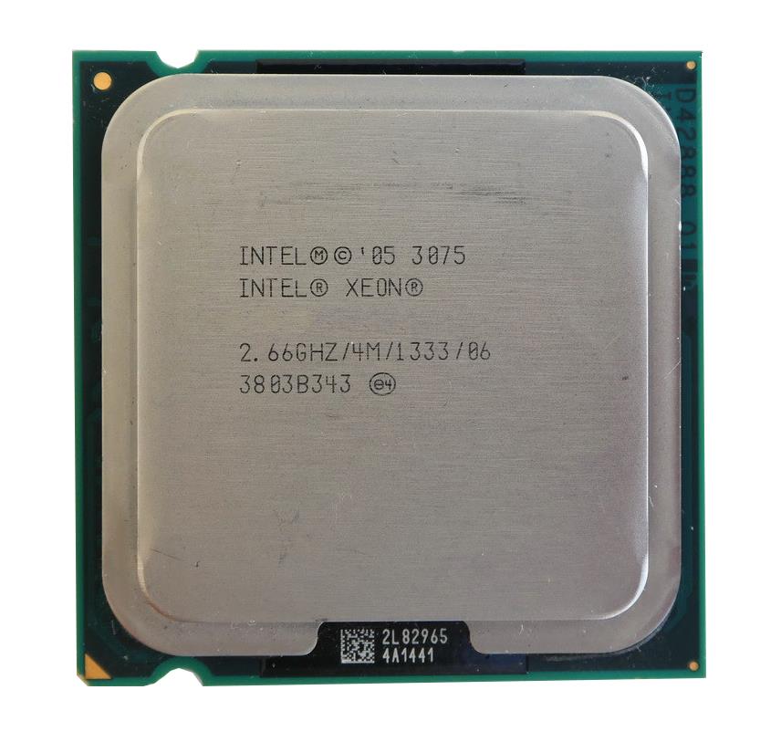 HH80557KJ0674MG Intel Xeon Dual Core 3075 2.66GHz 1333MHz FSB 4MB L2 Cache Socket FC-LGA6 Processor