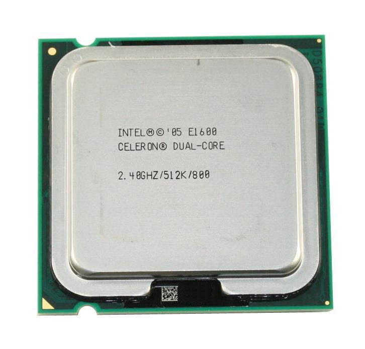 HH80557PG056512 Intel Celeron E1600 Dual Core 2.40GHz 800MHz FSB 512KB L2 Cache Socket LGA775 Desktop Processor