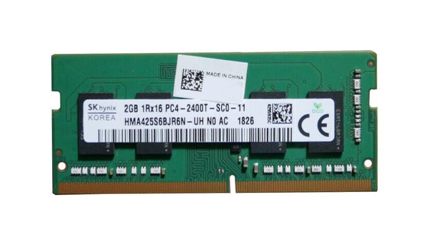HMA425S6BJR6N-UHN0-AC Hynix 2GB PC4-19200 DDR4-2400MHz non-ECC Unbuffered CL17 260-Pin SoDimm 1.2V Single Rank Memory Module