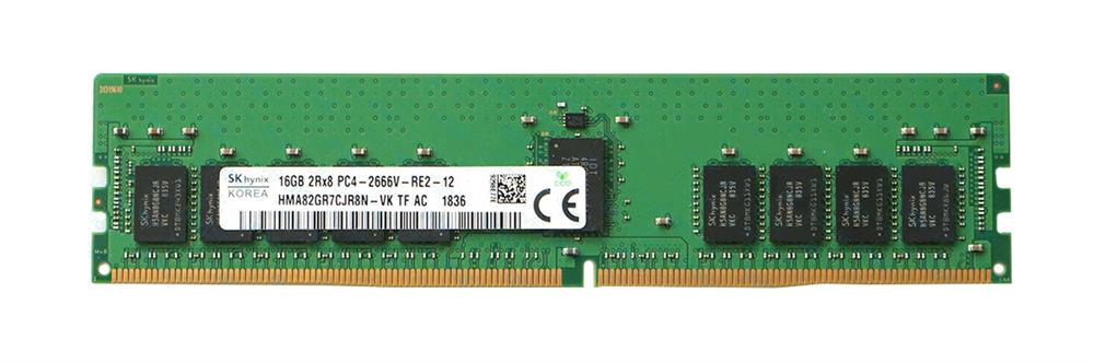 HMA82GR7CJR8N-VK Hynix 16GB PC4-21300 DDR4-2666MHz Registered ECC CL19 288-Pin DIMM 1.2V Dual Rank Memory Module