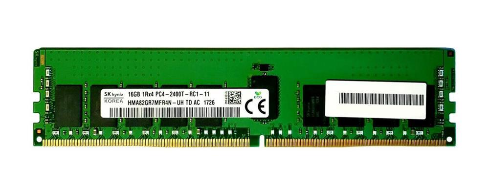 HMA82GR7MFR4N-UHTDAC Hynix 16GB PC4-19200 DDR4-2400MHz Registered ECC CL17 288-Pin DIMM 1.2V Single Rank Memory Module
