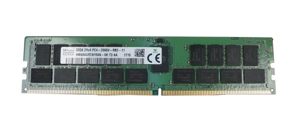 HMA84GR7AFR4N-VKT3-AA Hynix 32GB PC4-21300 DDR4-2666MHz Registered ECC CL19 288-Pin DIMM 1.2V Dual Rank Memory Module