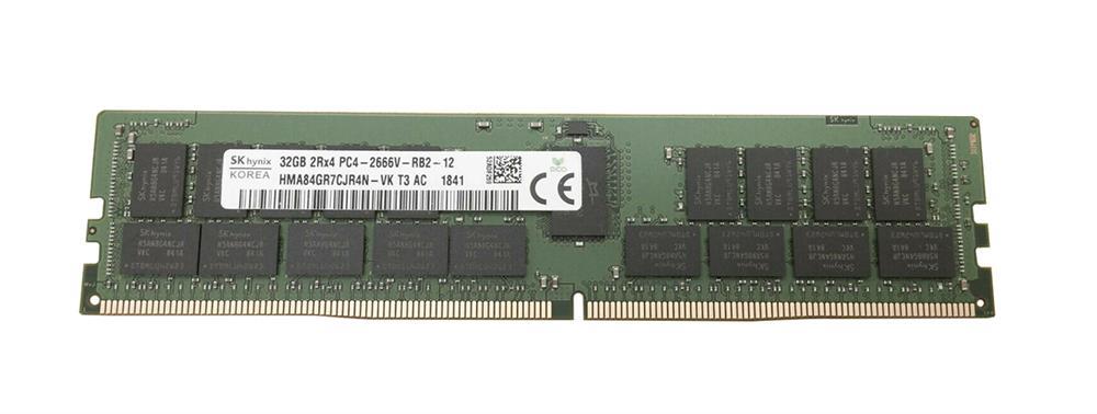 HMA84GR7CJR4N-VKT3 Hynix 32GB PC4-21300 DDR4-2666MHz Registered ECC CL19 288-Pin DIMM 1.2V Dual Rank Memory Module
