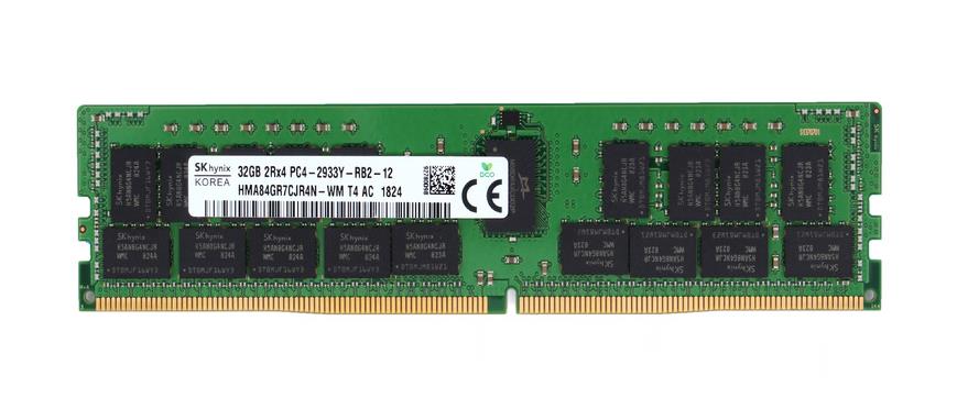 HMA84GR7CJR4N-WM Hynix 32GB PC4-23400 DDR4-2933MHz Registered ECC CL21 288-Pin DIMM 1.2V Dual Rank Memory Module