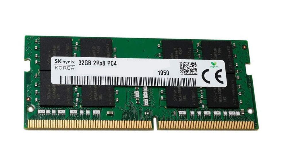 HMAA4GS7AJR8N-VK Hynix 32GB PC4-21300 DDR4-2666MHz ECC Unbuffered CL19 260-Pin SoDimm 1.2V Dual Rank Memory Module