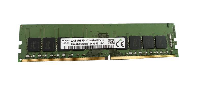 HMAA4GU6AJR8N-XNN0 Hynix 32GB PC4-25600 DDR4-3200MHz non-ECC Unbuffered CL22 288-Pin DIMM 1.2V Dual Rank Memory Module