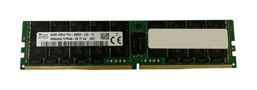 HMAA8GL7CPR4N-VKTF-AA Hynix 64GB PC4-21300 DDR4-2666MHz Registered ECC CL19 288-Pin Load Reduced DIMM 1.2V Quad Rank Memory Module