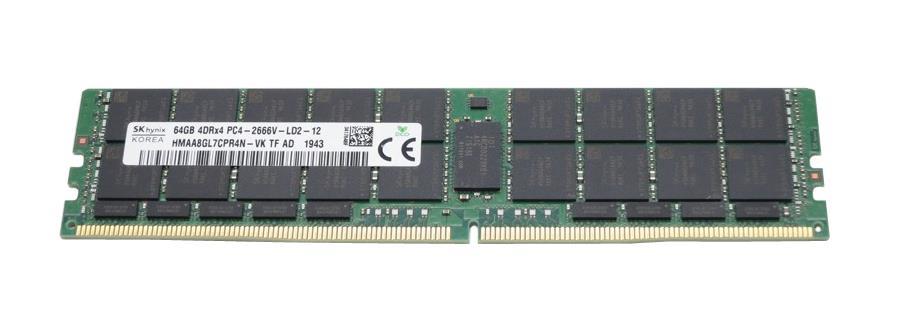 HMAA8GL7CPR4N-VKTF Hynix 64GB PC4-21300 DDR4-2666MHz Registered ECC CL19 288-Pin Load Reduced DIMM 1.2V Quad Rank Memory Module