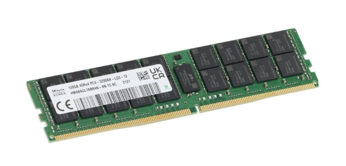 HMABAGL7ABR4N-XNT5AC Hynix 128GB DDR4-3200MHz PC4-25600 Registered ECC CL22 288-Pin Load Reduced DIMM 1.2V Quad Rank Memory Module