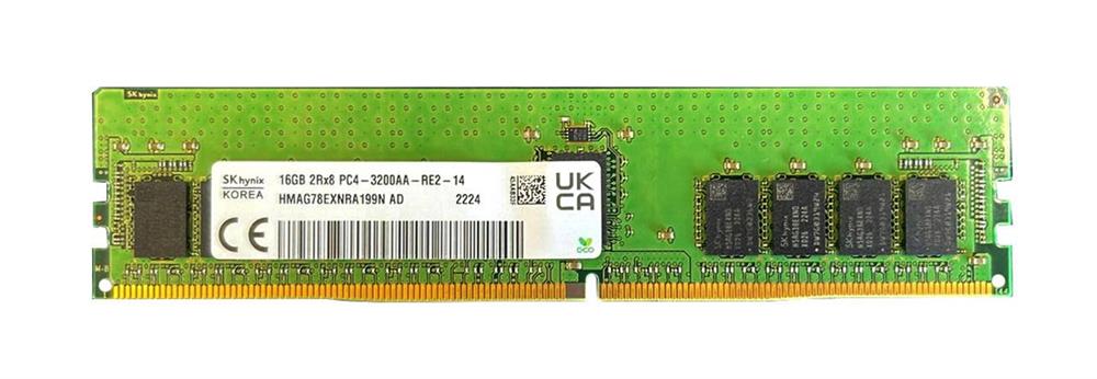 HMAG78EXNRA199N Hynix 16GB PC4-25600 DDR4-3200MHz ECC Registered CL22 288-Pin RDIMM 1.2V Dual Rank Memory Module