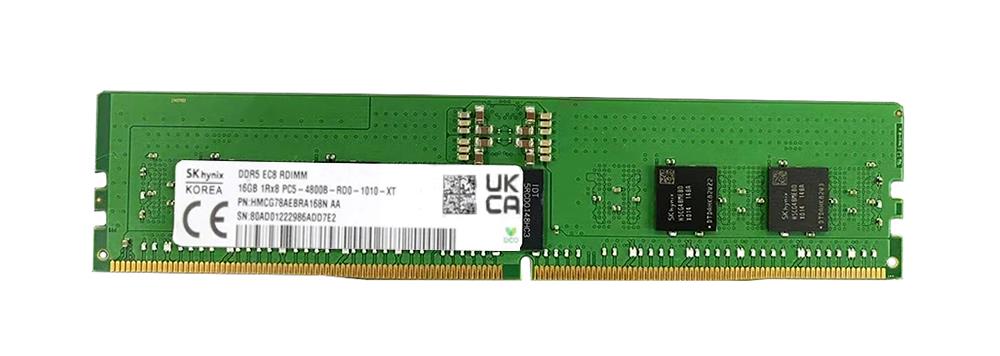 HMCG78AEBRA168N Hynix 16GB PC5-38400 DDR5-4800MHz ECC Registered CL40 288-Pin RDIMM 1.1V Single Rank Memory Module