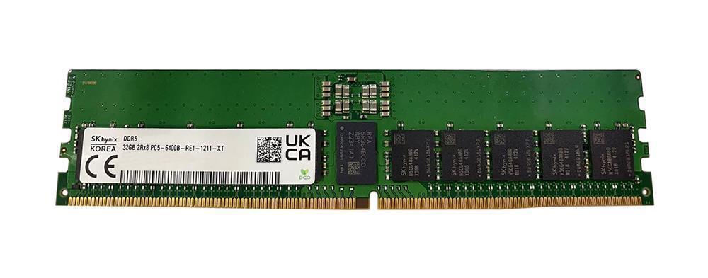 HMCG84AHBRA290N Hynix 32GB DDR5-6400MHz PC5-51200 ECC Registered 288-Pin DIMM 1.1V Single Rank Memory Module
