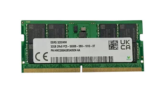 HMCG88AGBSA092N Hynix 32GB PC5-44800 DDR5-5600MHz Non-ECC Unbuffered CL40 262-Pin SoDIMM 1.1V Dual Rank Memory Module