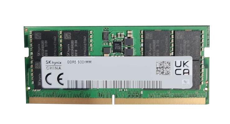 HMCG88MEBAA092N Hynix 32GB PC5-38400 DDR5-4800MHz ECC Registered Unbuffered CL40 262-Pin SoDimm 1.1V Dual Rank Memory Modules