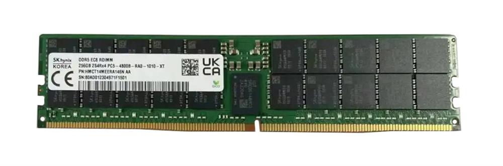 HMCT14MEERA146N Hynix 256GB PC5-38400 DDR5-4800MHz ECC Registered CL46 288-Pin RDIMM 1.1V Octal Rank Memory Module