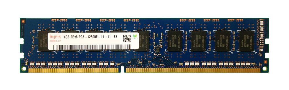 HMT351U7CFR8C-PB-06-CT Hynix 4GB PC3-12800 DDR3-1600MHz ECC Unbuffered CL11 240-Pin DIMM Dual Rank Memory Module