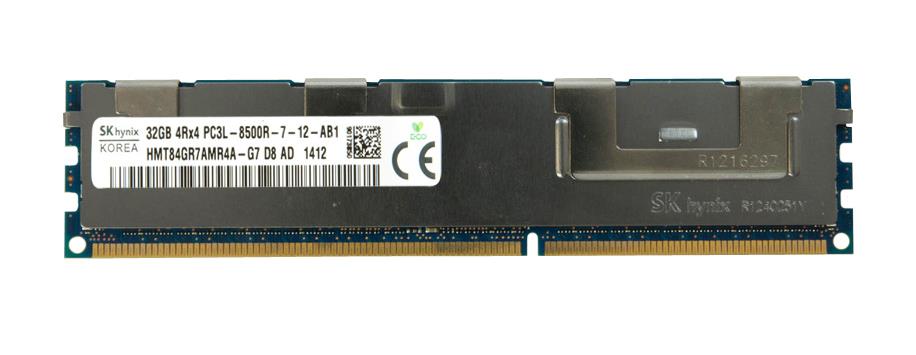 HMT84GR7AMR4A-G7 Hynix 32GB PC3-8500 DDR3-1066MHz ECC Registered CL7 240-Pin DIMM 1.35V Low Voltage Quad Rank Memory Module